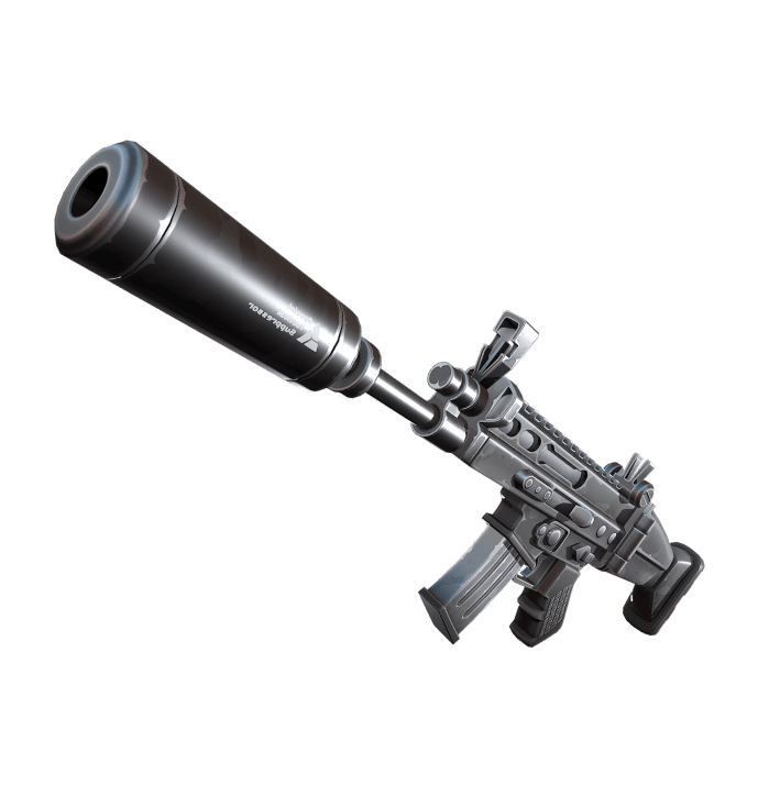 Suppressed Assault Rifle loot in Tiltstar game